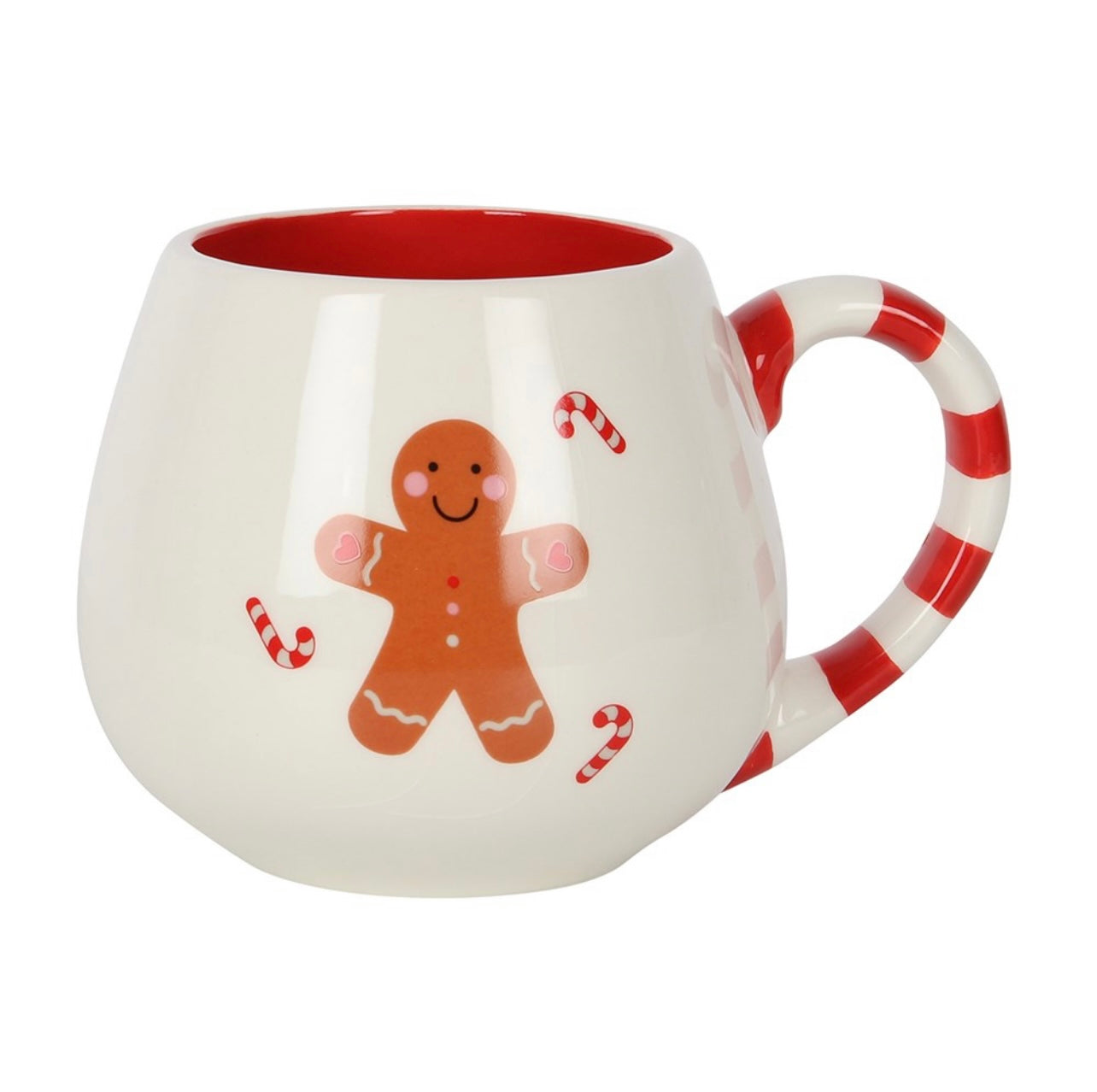 Festive Christmas Mug: Gingerbread and Candy Cane Delight